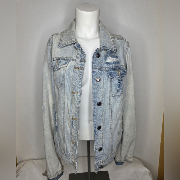 Mossimo Supply Co. Jackets & Blazers - Mossimo Supply Co. Size L Soft Sky Blue Denim